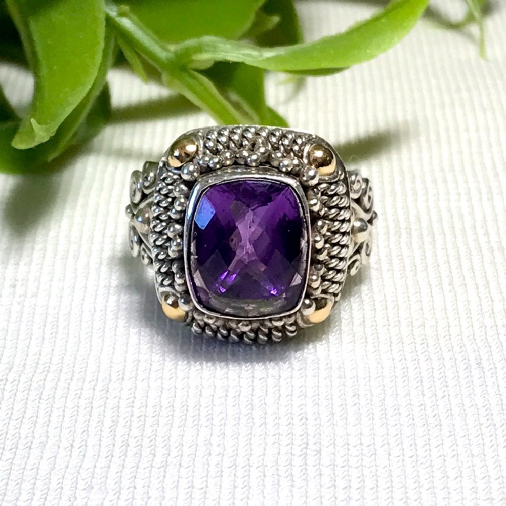 Beautiful Amethyst Handcrafted Ring - image 3